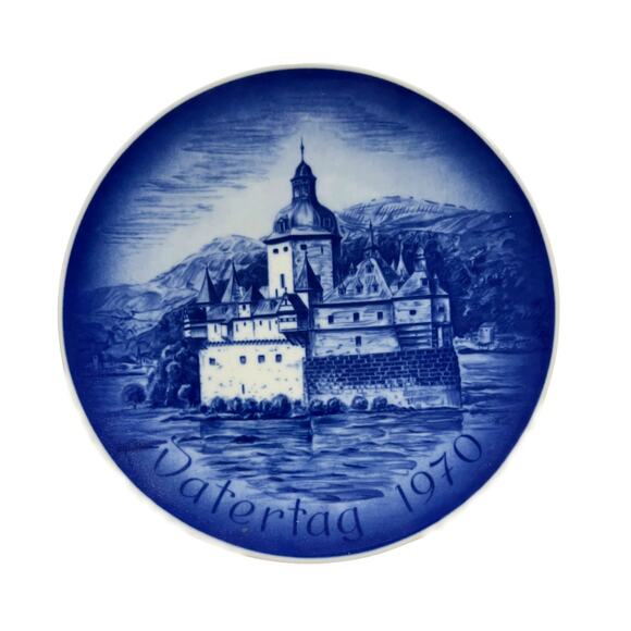 Bareuther 1970 Father's Day Plate 100 Yr Commemorative Vatertag Bavaria - Picture 1 of 2